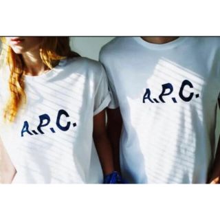 アーペーセー(A.P.C)の【A.P.C. 】アーペーセー/コラボTシャツ/ロゴ/ホワイト/白/Mサイズ(Tシャツ(半袖/袖なし))