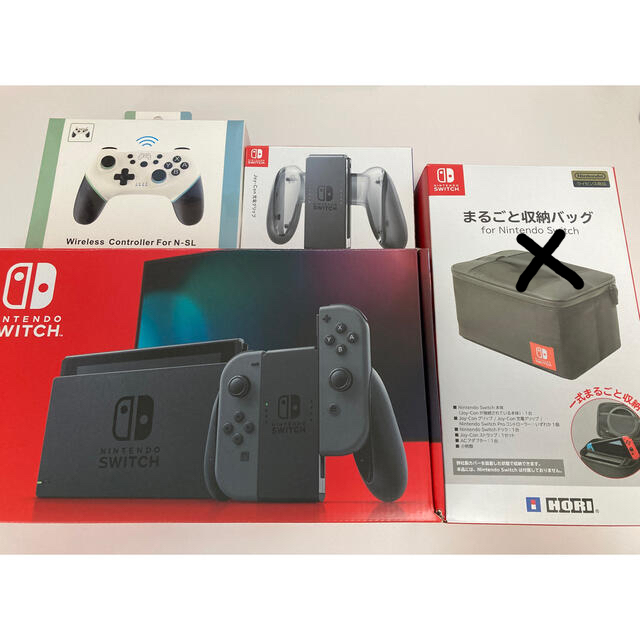 Nintendo Switch(ニンテンドースイッチ)のNintendoSwitch本体 ＆ 付属品 3点セット エンタメ/ホビーのゲームソフト/ゲーム機本体(家庭用ゲーム機本体)の商品写真