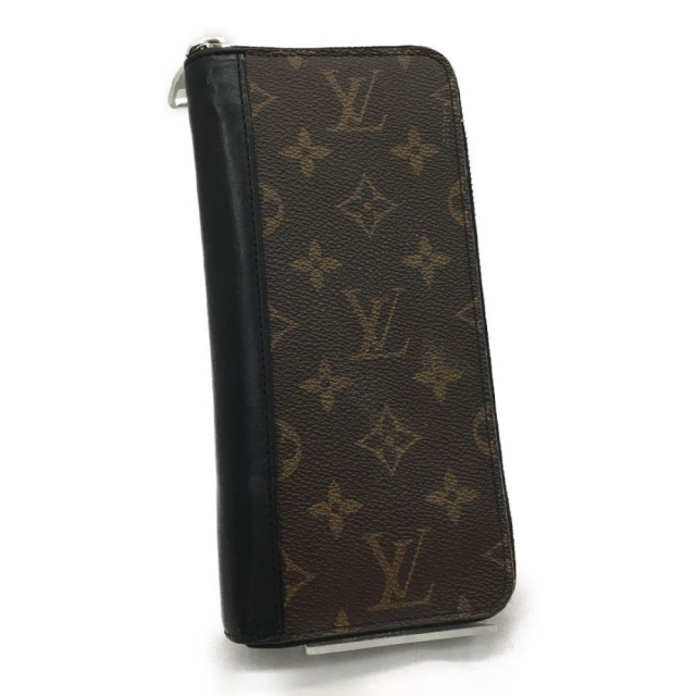 LOUIS VUITTON(ルイヴィトン)の▼▼LOUIS VUITTON ルイヴィトン メンズ長財布 ラウンドファスナー モノグラム マカサー ヴェルティカル M60109 ハンドメイドのファッション小物(財布)の商品写真