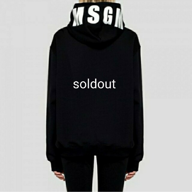 MSGM(エムエスジイエム)のMSGM フードロゴプリントパーカー レディースのトップス(パーカー)の商品写真