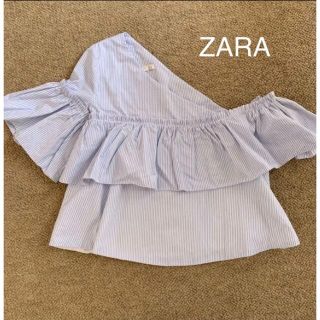 ザラ(ZARA)のZARA アシンメトリーオフショルダー(ニット/セーター)