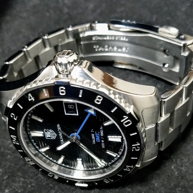 TAG Heuer(タグホイヤー)のタグホイヤー アクアレーサー キャリバー7  GMT【自動巻き メンズの時計(腕時計(アナログ))の商品写真