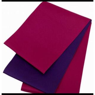 シンプル リバーシブル 浴衣帯 ワイン 紫 104(浴衣帯)