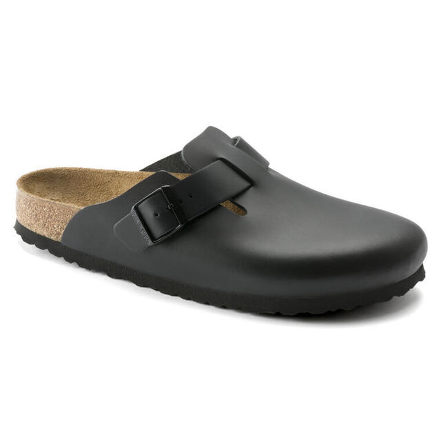 BIRKENSTOCK(ビルケンシュトック)のBIRKENSTOCK Boston ボストン ナチュラルレザー ブラック メンズの靴/シューズ(サンダル)の商品写真