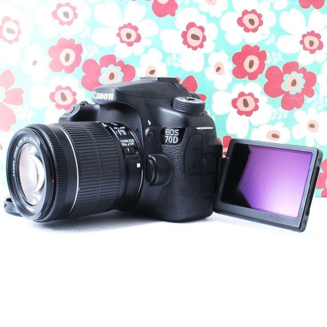 Canon(キヤノン)の❤️Wi-Fi搭載 ❤️Canon EOS 70D❤️高画質❤️動画撮影❤大人気 スマホ/家電/カメラのカメラ(デジタル一眼)の商品写真