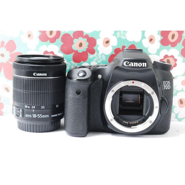 Canon(キヤノン)の❤️Wi-Fi搭載 ❤️Canon EOS 70D❤️高画質❤️動画撮影❤大人気 スマホ/家電/カメラのカメラ(デジタル一眼)の商品写真