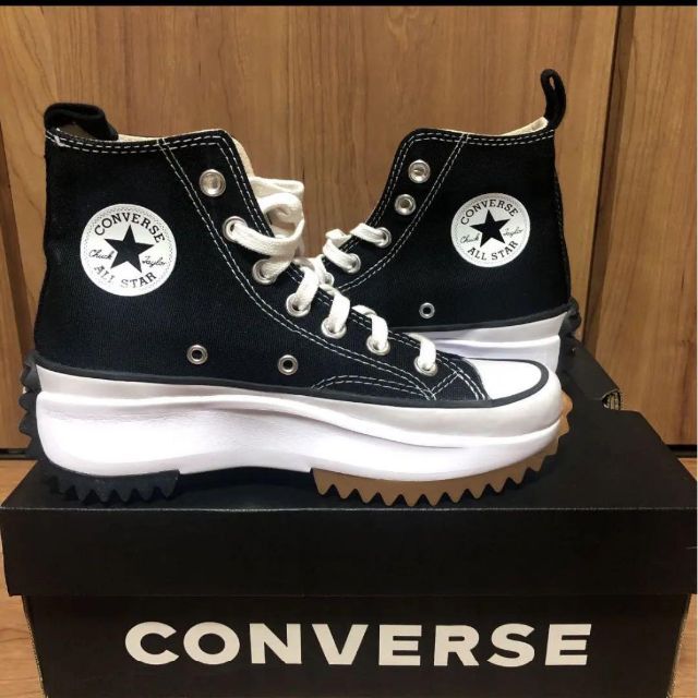 29%割引 好きに CONVERSE - CONVERSE RUN STAR HIKE HI ランスター 【激安】 コンバース ランスターハイク ブラック 23.5センチ スニーカー