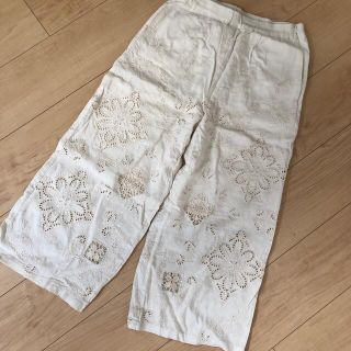 ゴア(goa)の値下げ＊goa 刺繍ワイドパンツ　春物＊(カジュアルパンツ)