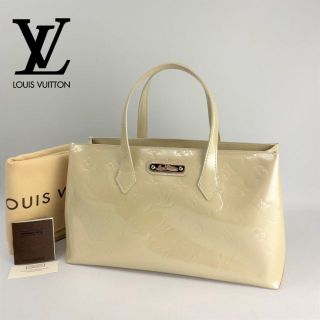 ルイヴィトン(LOUIS VUITTON)のほぼ未使用■ルイ・ヴィトン■ ハンドバッグ ヴェルニ ウィルシャーPM エナメル(ハンドバッグ)