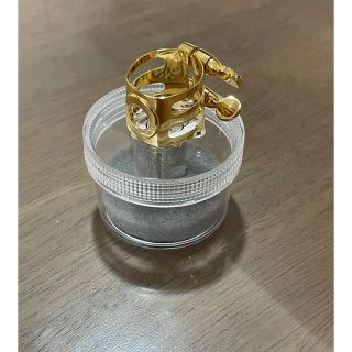 Ebクラリネット　リガチャー　ウッドストーン　金メッキ(クラリネット)