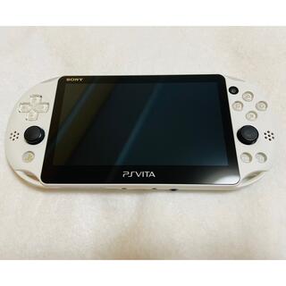 プレイステーションヴィータ(PlayStation Vita)のPSVita PCH-2000 ZA22 本体 グレイシャーホワイト 動作確認済(家庭用ゲーム機本体)