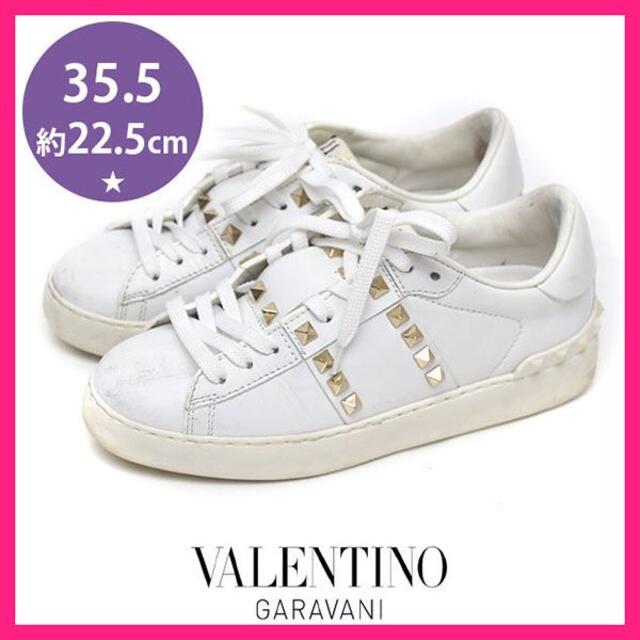 49 割引 内祝い Valentino Garavani ヴァレンティノガラヴァーニ ロックスタッズ スニーカー 35 5 約22 5 お得hot スニーカー レディース Pea Ae