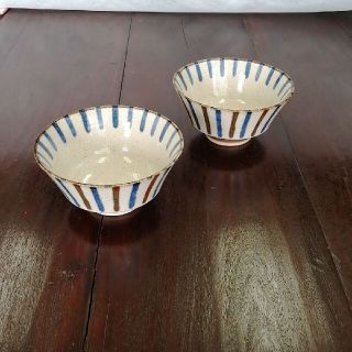 新品　美濃焼　ぱいかじ　反碗　ご飯茶碗　ペアセット(食器)