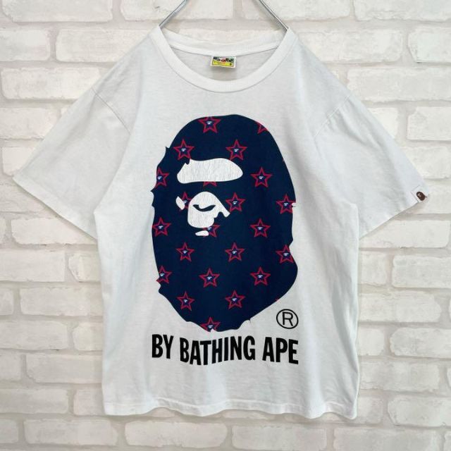 【希少カラー】アベイシングエイプ BAPE デカロゴ Tシャツ M ボルドー