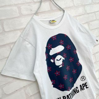 【希少カラー】アベイシングエイプ BAPE デカロゴ Tシャツ M ボルドー