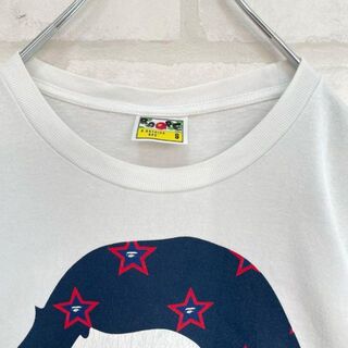 【希少カラー】アベイシングエイプ BAPE デカロゴ Tシャツ M ボルドー