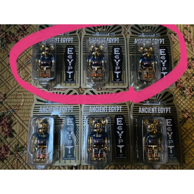 BE@RBRICK - ベアブリック Ancient Egypt 100% Bearbrick3個