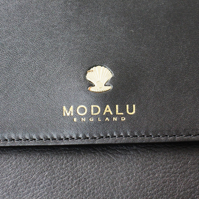 美品 MODALU モダルー レザーショルダーバッグ/ブラック ポシェット【2400012878440】 9