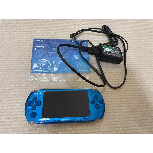 PSP 3000 本体 ほぼ未使用 BLUE フルセット 1式-