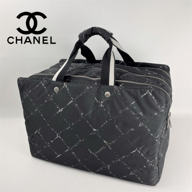 ■CHANEL シャネル■旧トラベルライン ボストン 1泊〜3泊 軽量 大容量ナイロンサイズ