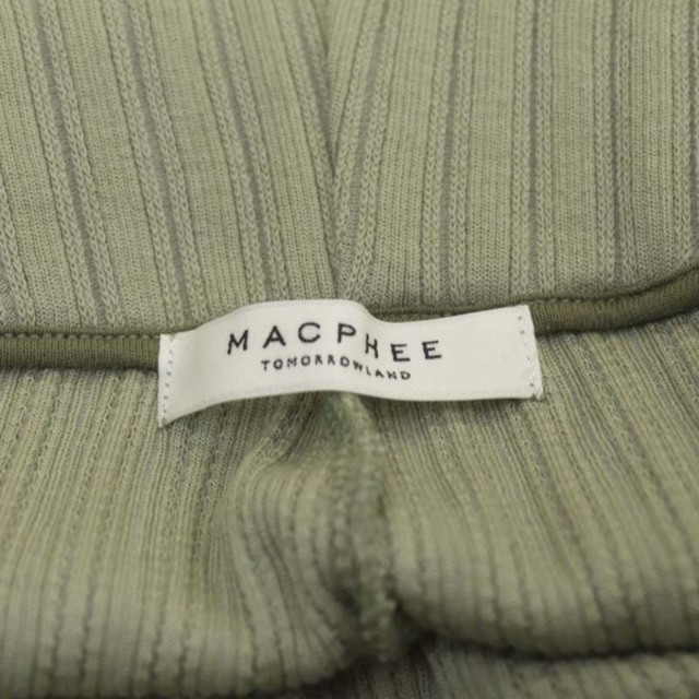 MACPHEE(マカフィー)のマカフィー シャイニーアイレット セミフレアパンツ ニットパンツ イージー レディースのパンツ(その他)の商品写真