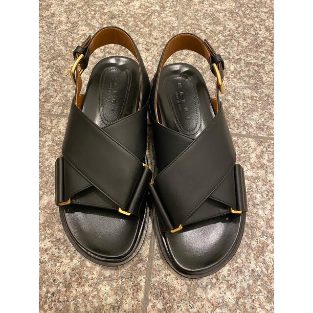 Marni(マルニ)のマルニ　サンダルMARNIFUSSBETT SANDAL*BLACK 36.5 レディースの靴/シューズ(サンダル)の商品写真