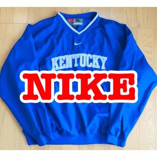 ナイキ(NIKE)のNIKEナイロンプルオーバー カレッジロゴ ケンタッキー大学 XL(ナイロンジャケット)