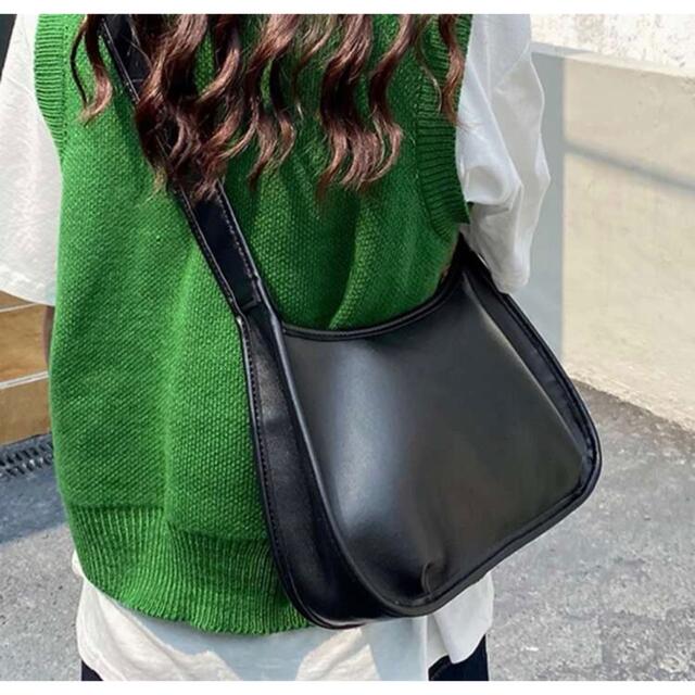 SHEIN ミニマリスト バックルデコレーション ショルダーバッグ ブラック メンズのバッグ(ショルダーバッグ)の商品写真