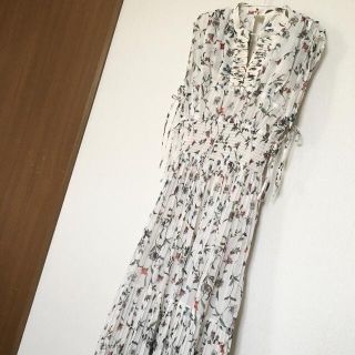 完売品　希少SNIDEL  ウエストシャーリングシフォンワンピース