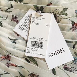 完売品　希少SNIDEL  ウエストシャーリングシフォンワンピース