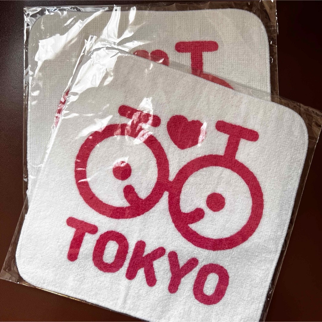 TOKYO 自転車　ミニタオル 2枚 インテリア/住まい/日用品の日用品/生活雑貨/旅行(タオル/バス用品)の商品写真