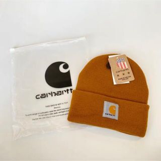 カーハート(carhartt)の【新品】carhartt カーハート ニット帽 ニットキャップ ブラウン 茶(ニット帽/ビーニー)