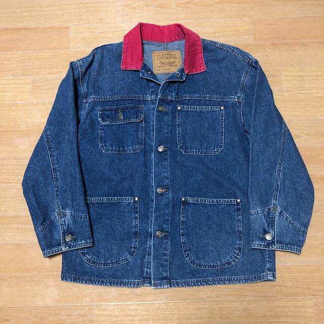 希少デザイン 90s USA製 levi's 57580 デニム カバーオール