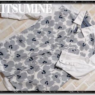 ミツミネ(Mitsumine)のミツミネ　切替7分袖シャツ　白(シャツ)