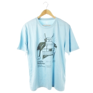 グラニフ(Graniph)のグラニフ Tシャツ カットソー 半袖 プリント ロボット L 青 ユニセックス(Tシャツ/カットソー(半袖/袖なし))
