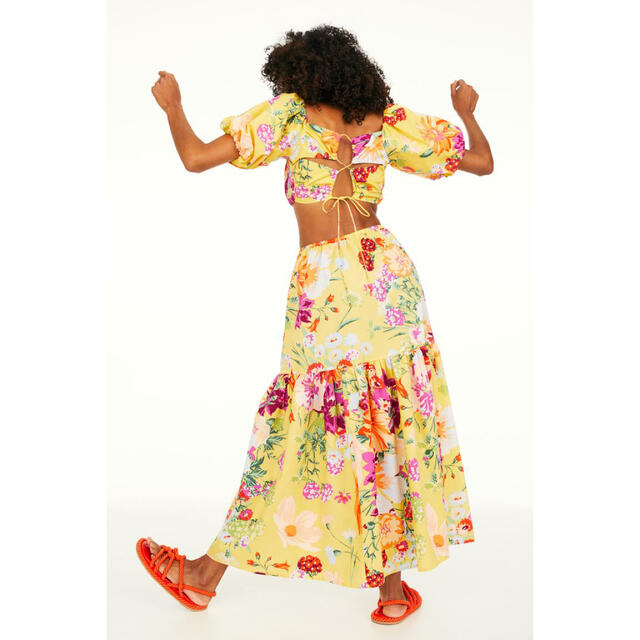 H&M(エイチアンドエム)のエイチアンドエム H&M パターンマキシスカート フラワー ロングスカート レディースのスカート(ロングスカート)の商品写真