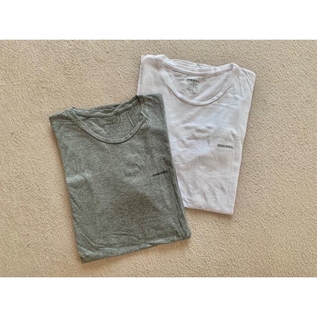 DIESEL(ディーゼル)のDIESEL Tシャツ　グレー　ホワイト メンズのトップス(Tシャツ/カットソー(半袖/袖なし))の商品写真