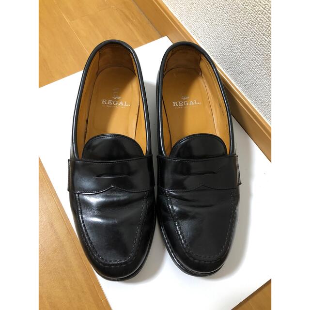 REGAL リーガル 革靴 ローファー 黒 26.5 紳士靴 ビジネスシューズ