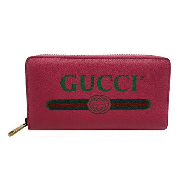 Gucci - グッチ GUCCI 財布/ラウンドファスナー長サイフ/グッチロゴプリント/レザー