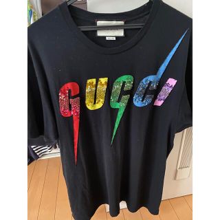 グッチ(Gucci)のGUCCI スパンコール　オーバーサイズtシャツ　再販無し(Tシャツ/カットソー(半袖/袖なし))