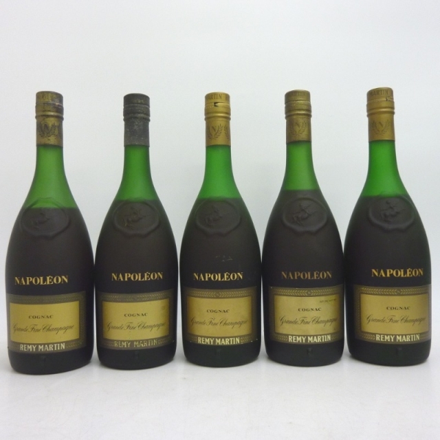 未開封★REMY MARTIN【レミーマルタン】 ナポレオン グランドファインシャンパーニュ 5本セット 750ml 箱なし【中古】 | フリマアプリ ラクマ