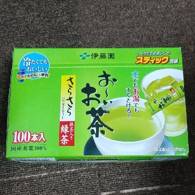 伊藤園(イトウエン)の伊藤園 おーいお茶 粉末タイプ スティック 100本入り1箱 食品/飲料/酒の飲料(茶)の商品写真