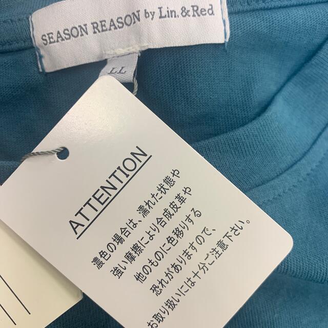 しまむら(シマムラ)の専用SEASON REASON byLin&Redグリーンカットソー レディースのトップス(Tシャツ(半袖/袖なし))の商品写真