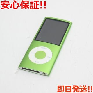 アイポッド(iPod)の新品同様 iPOD nano 第4世代 16GB グリーン (ポータブルプレーヤー)
