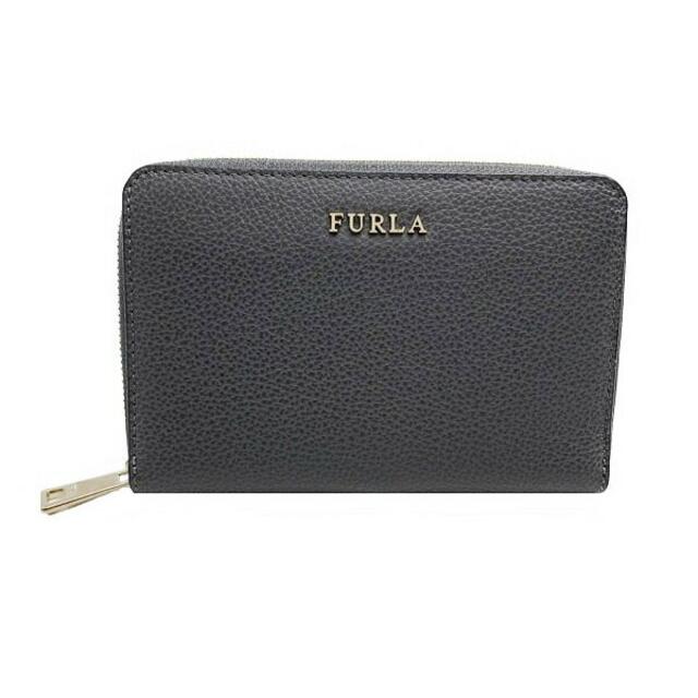 フルラ Furla 財布/コンパクトラウンドファスナーサイフ/レザー/グレー