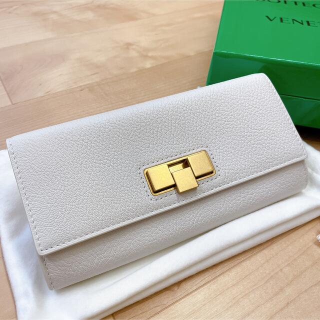 新品未使用】BOTTEGA VENETA 長財布 コンチネンタルウォレット 白
