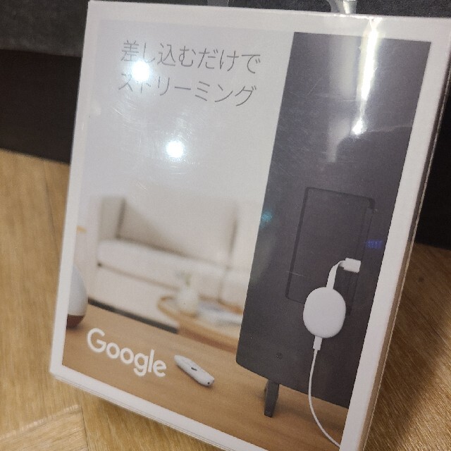 Chromecast with Google TV 白　ホワイト スマホ/家電/カメラのテレビ/映像機器(その他)の商品写真