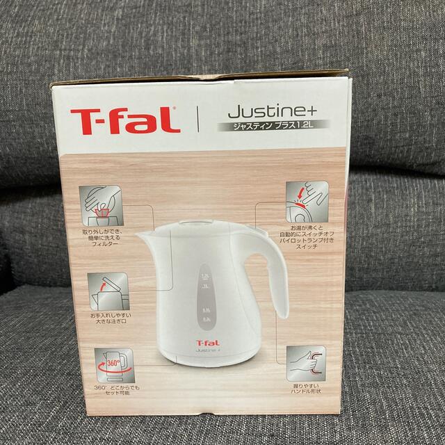 T-fal(ティファール)のティファール　ジャスティンプラス1.2L  T-fal ポット スマホ/家電/カメラの生活家電(電気ケトル)の商品写真