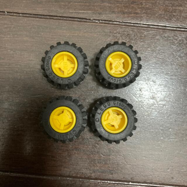 レゴ　パーツ　タイヤ　黄色　小　4個