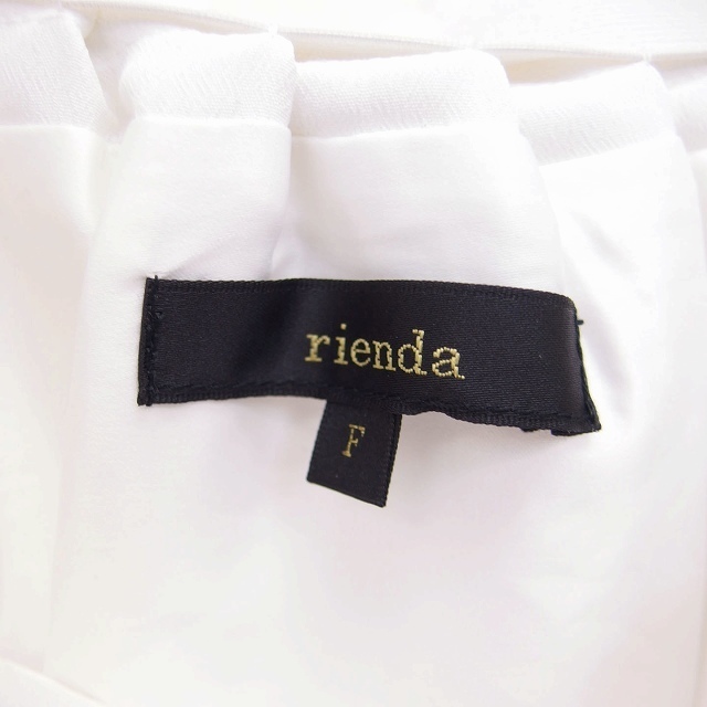 rienda(リエンダ)のリエンダ rienda カットソー オフショルダー 長袖 無地 シンプル フリル レディースのトップス(カットソー(長袖/七分))の商品写真